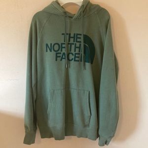 the north face sweatshirt XS green